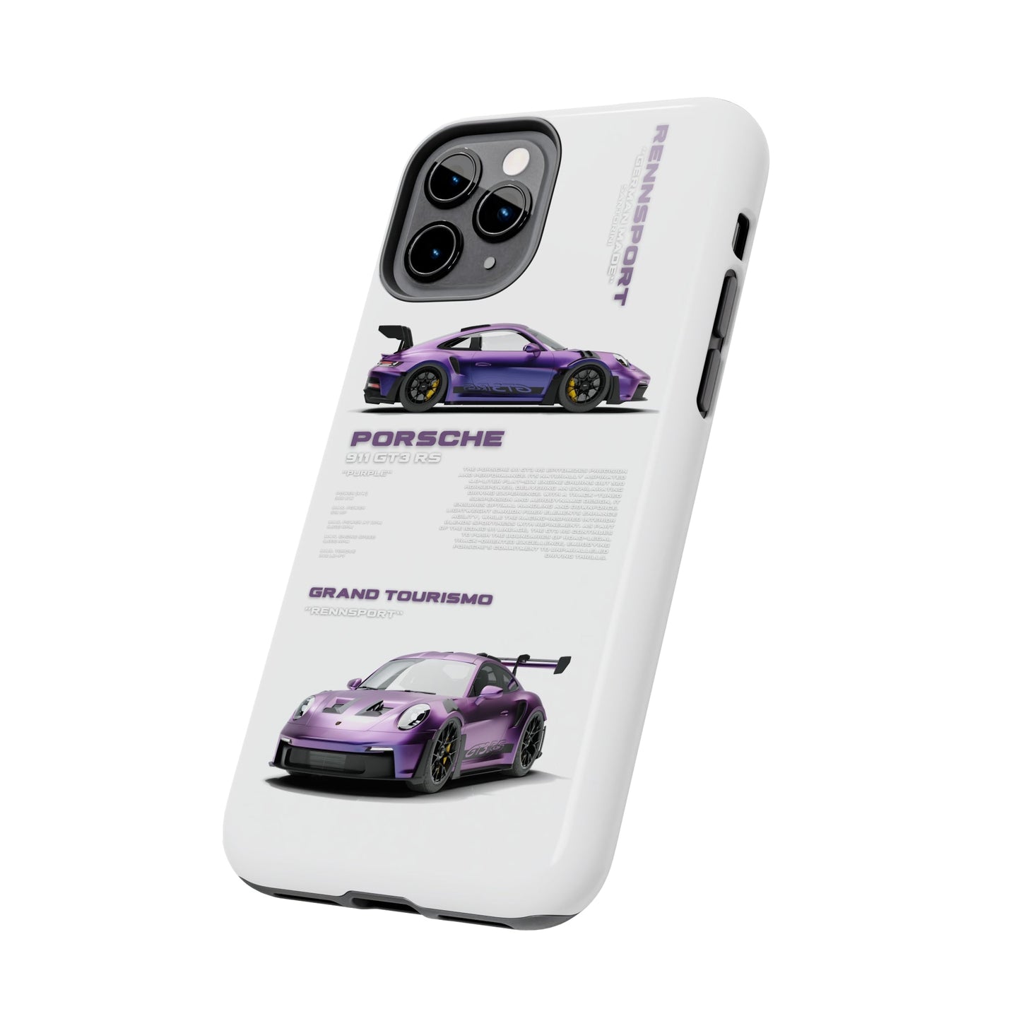 "Porsche GT3 RS" White Case