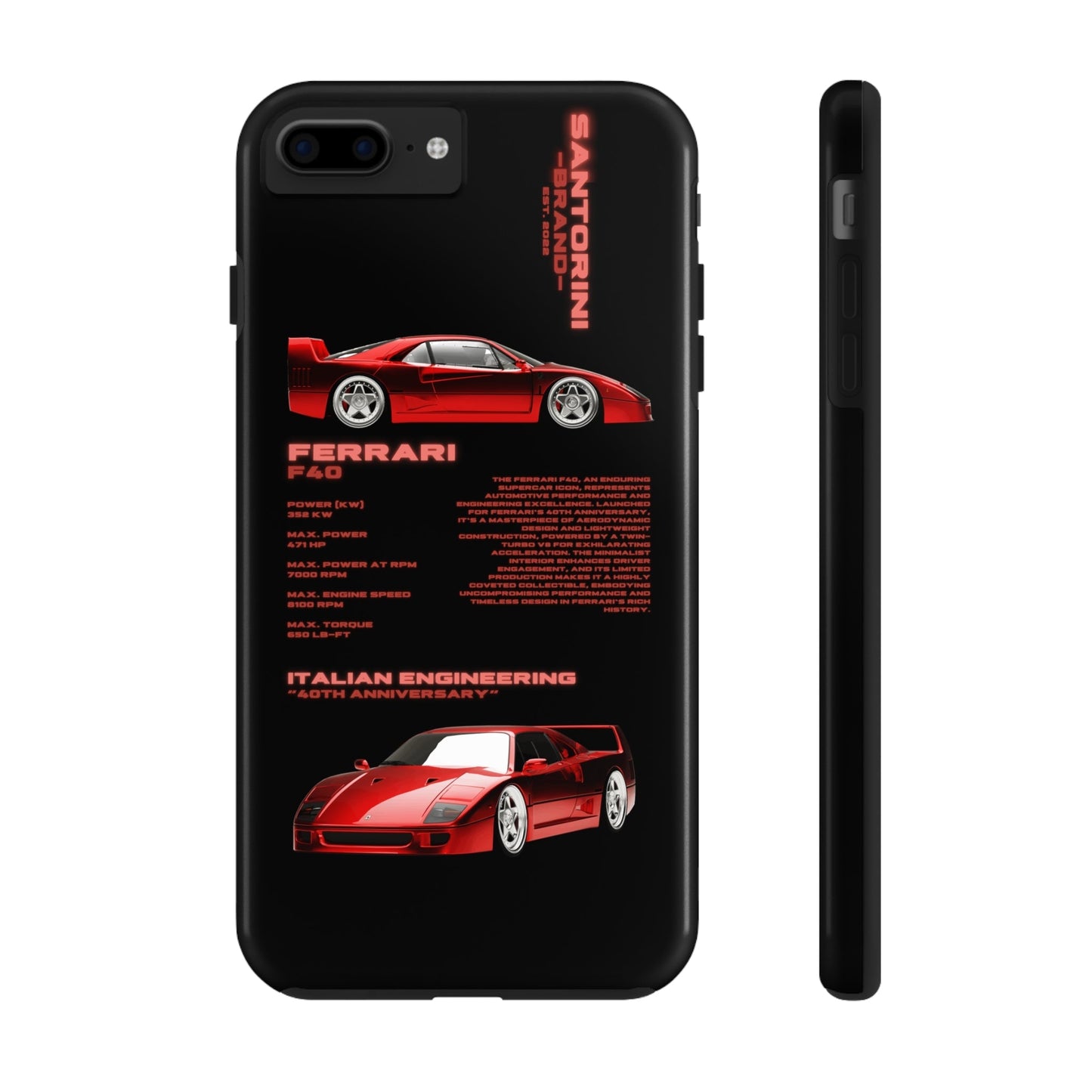 "Ferrari F40" Black Case