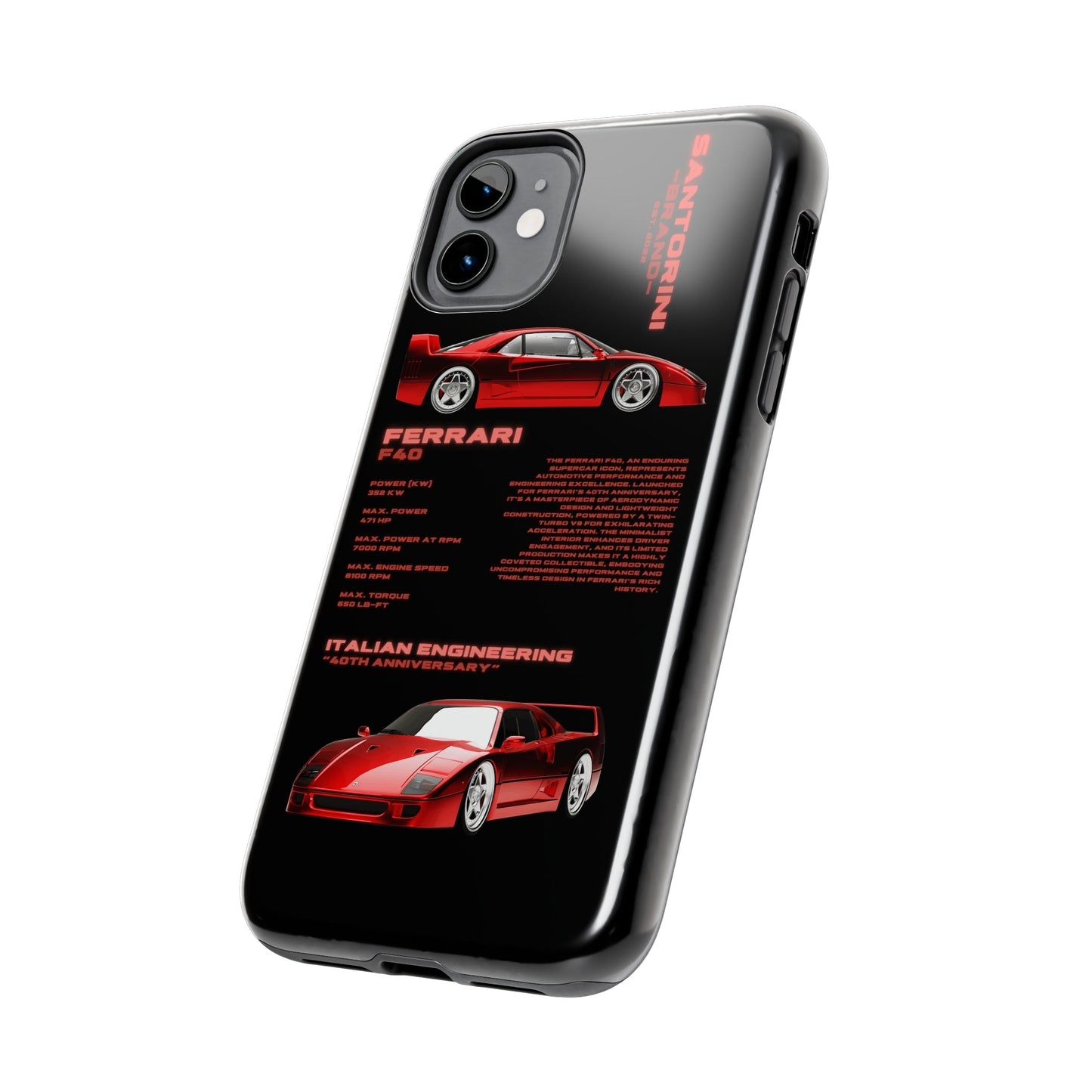 "Ferrari F40" Black Case