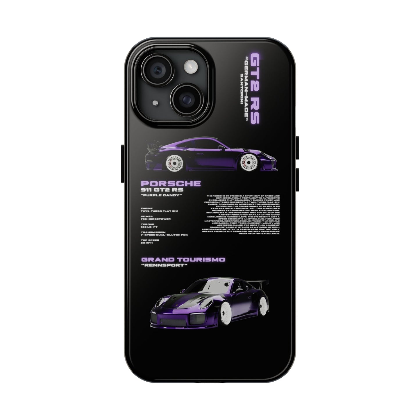 "Purple Candy" Black Case