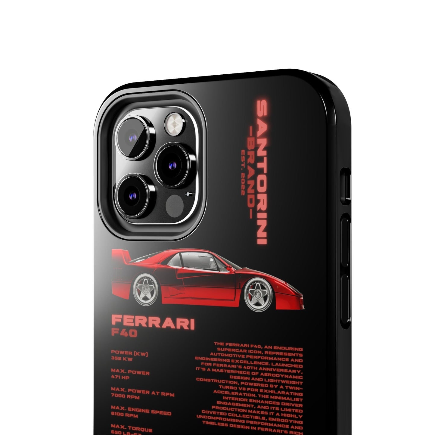 "Ferrari F40" Black Case