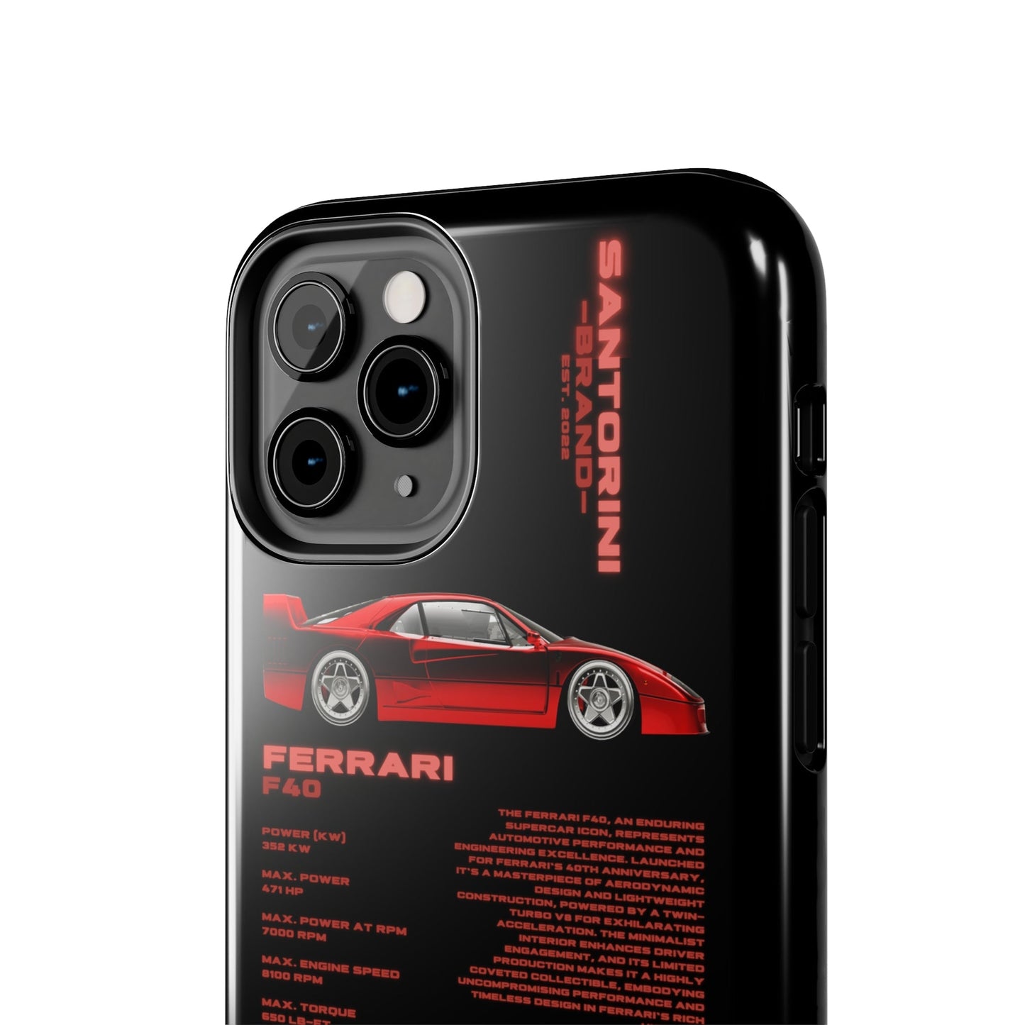 "Ferrari F40" Black Case