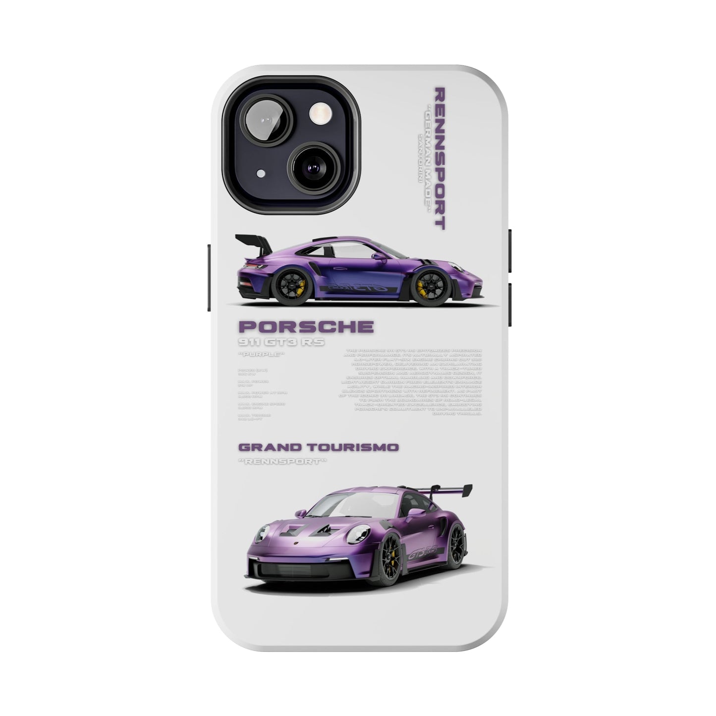 "Porsche GT3 RS" White Case