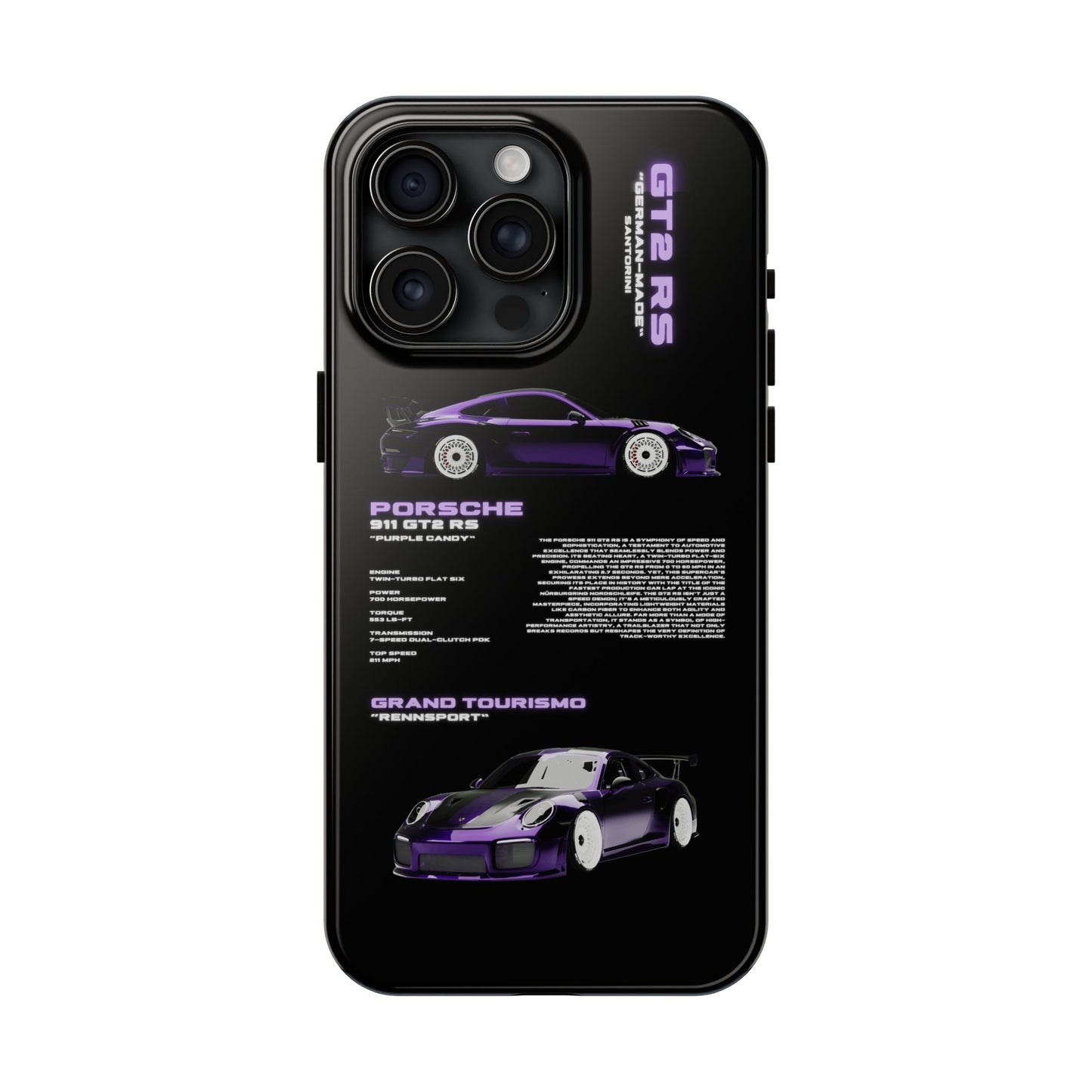 "Purple Candy" Black Case