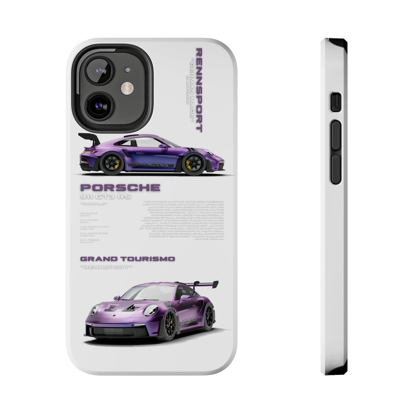 "Porsche GT3 RS" White Case