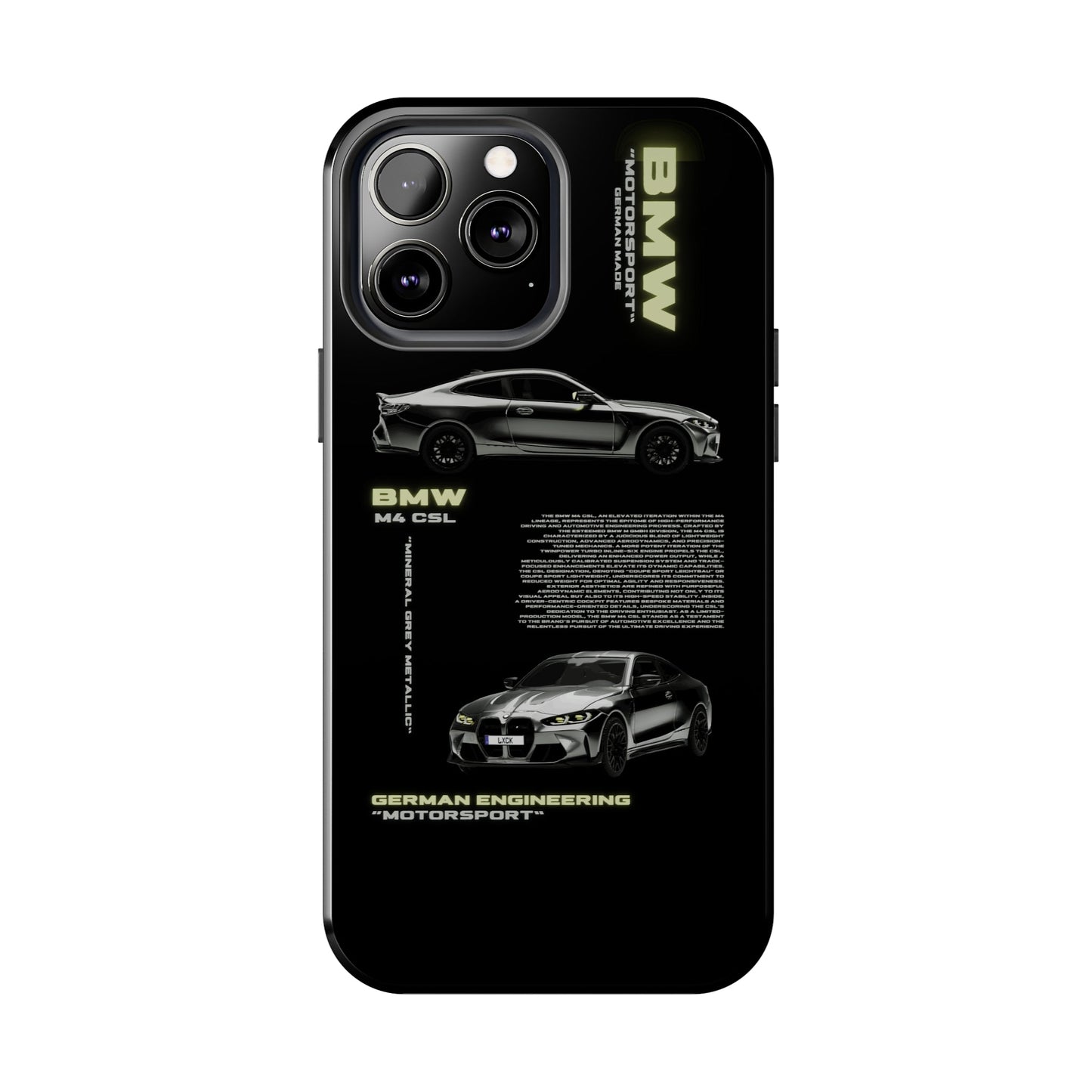 "M4 CSL" Black Case