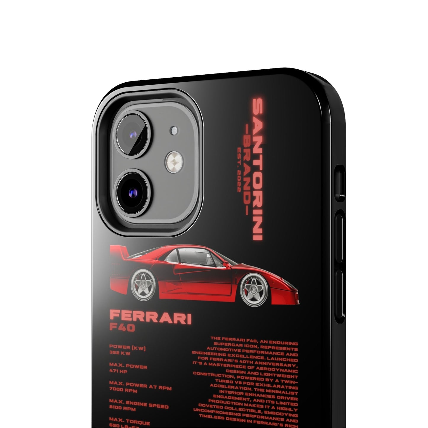 "Ferrari F40" Black Case