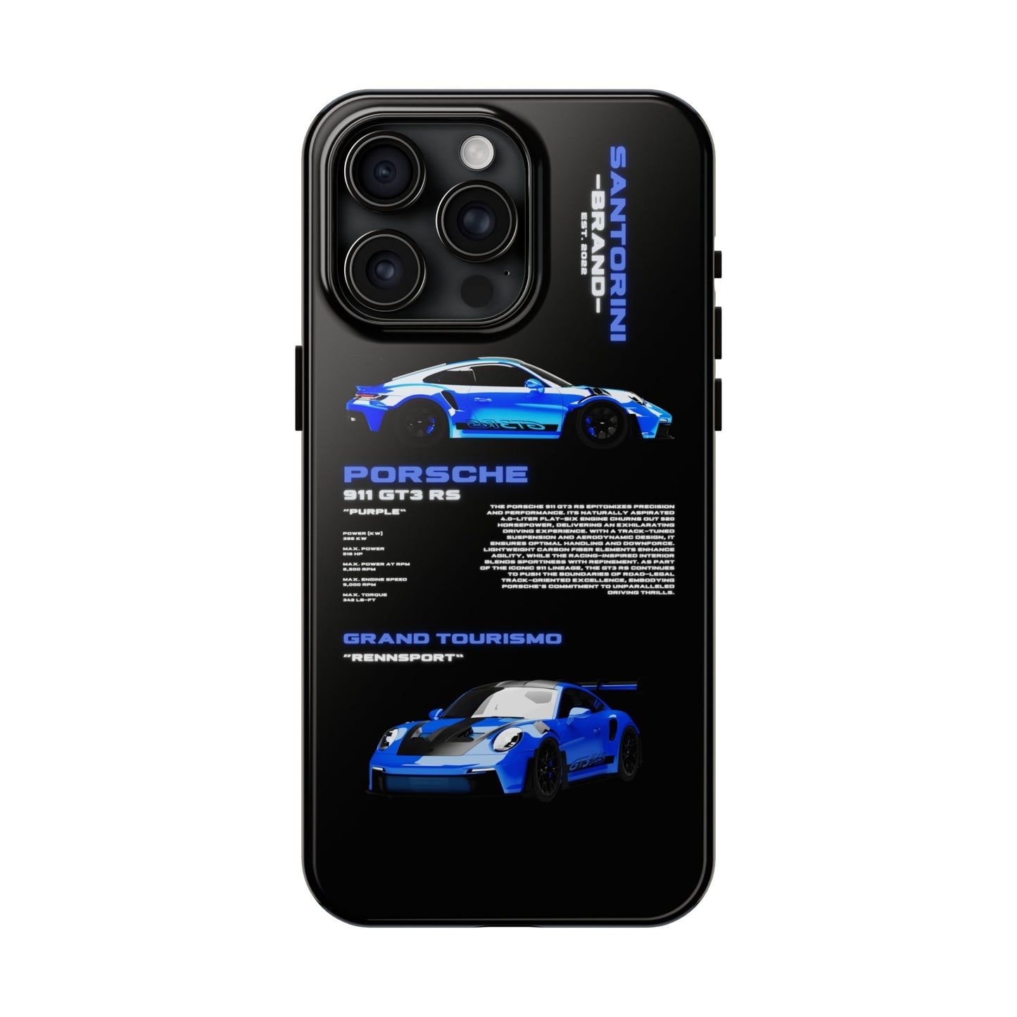 "Shark Blue" Black Case