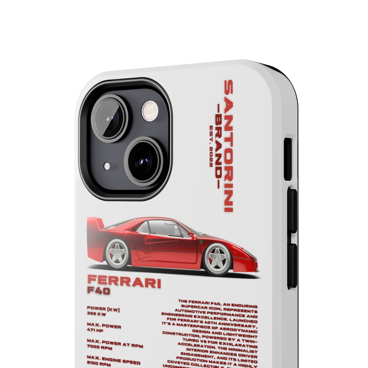 "Ferrari F40" White Case