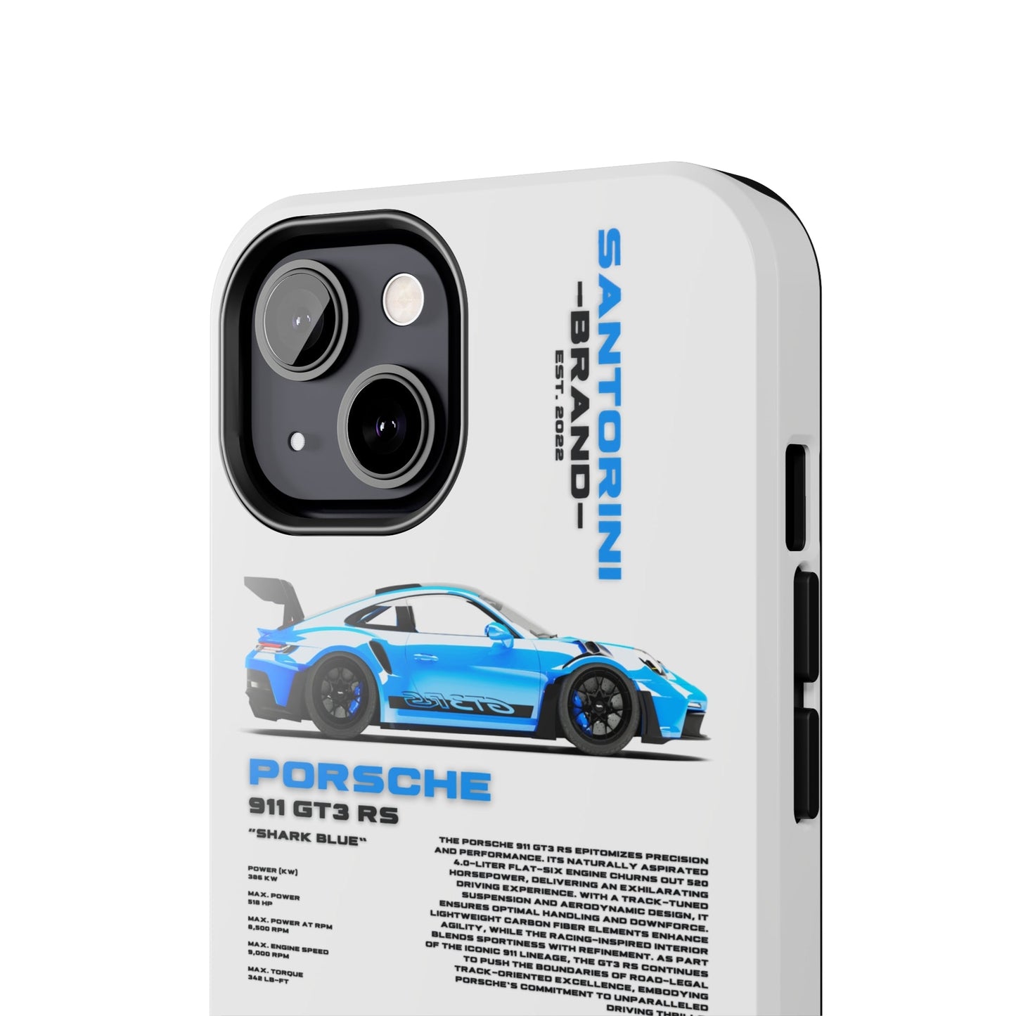 "Shark Blue" White Case