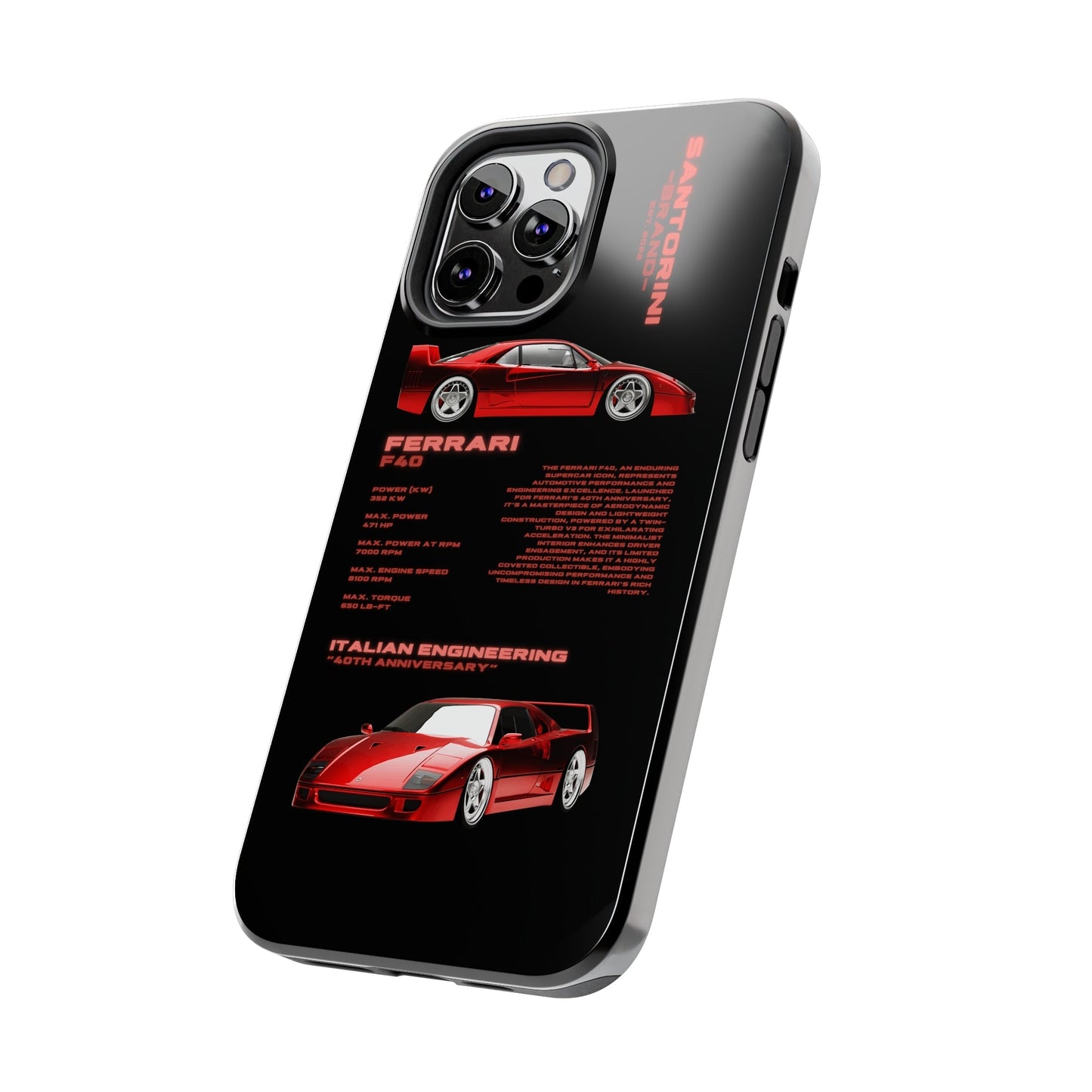 "Ferrari F40" Black Case