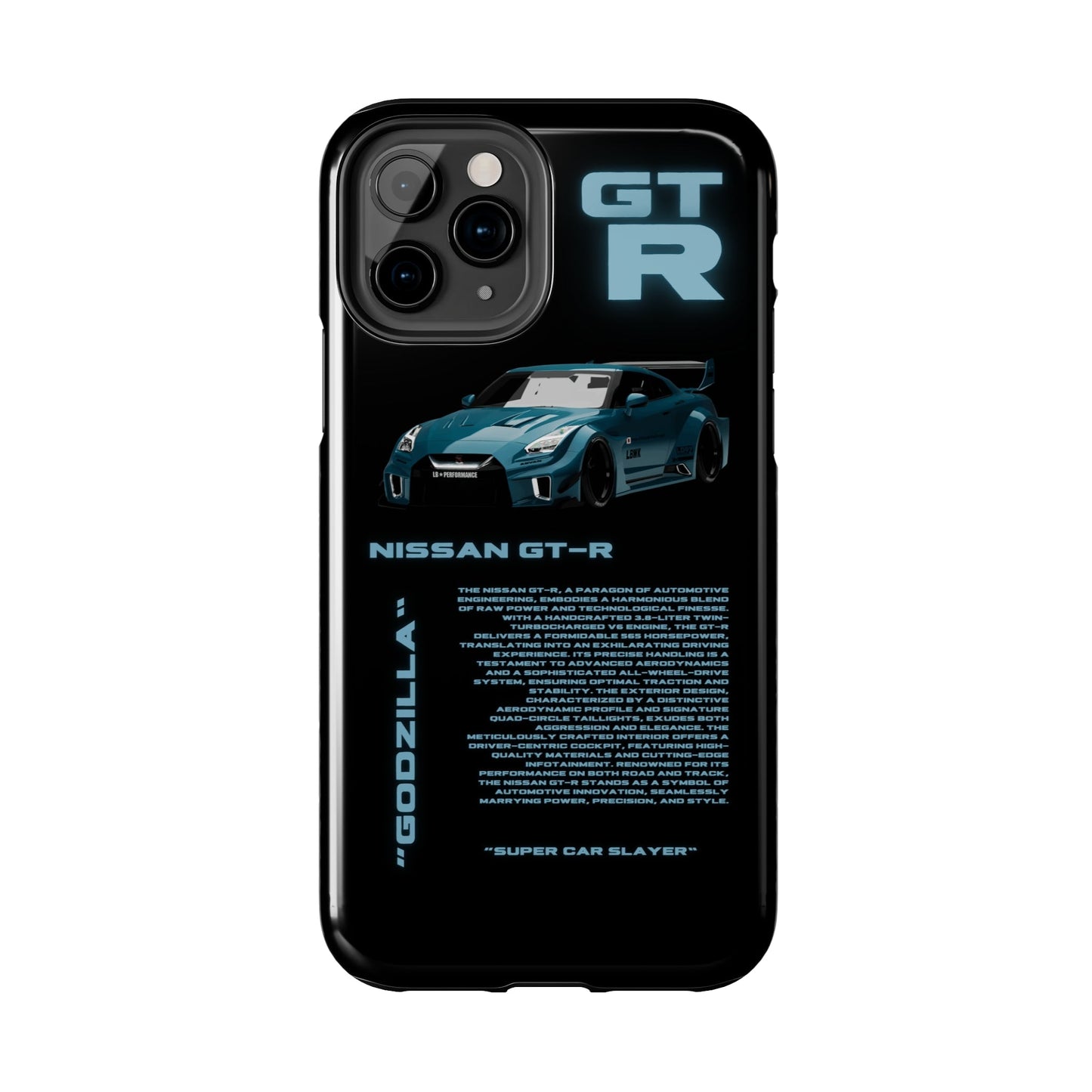 "Nissan GT-R" Black Case