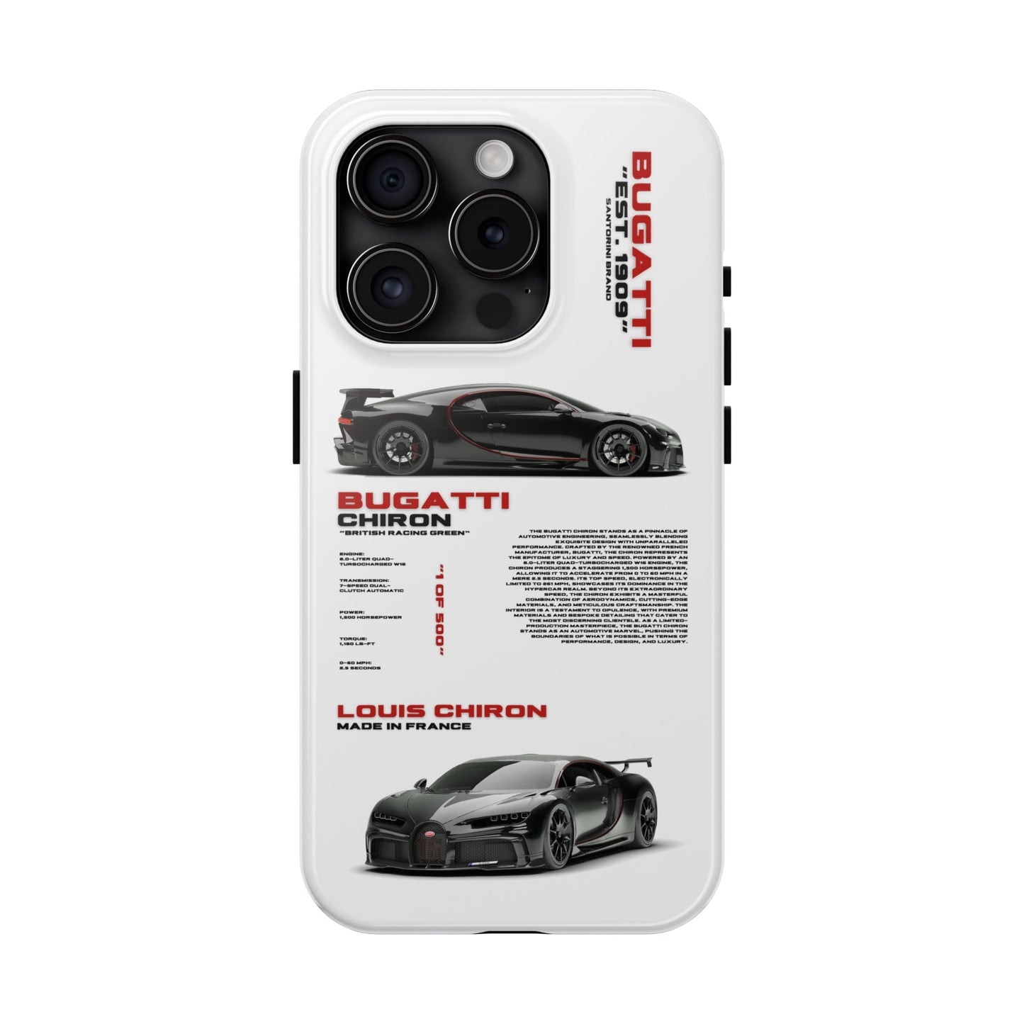 "Bugatti Chiron" White Case