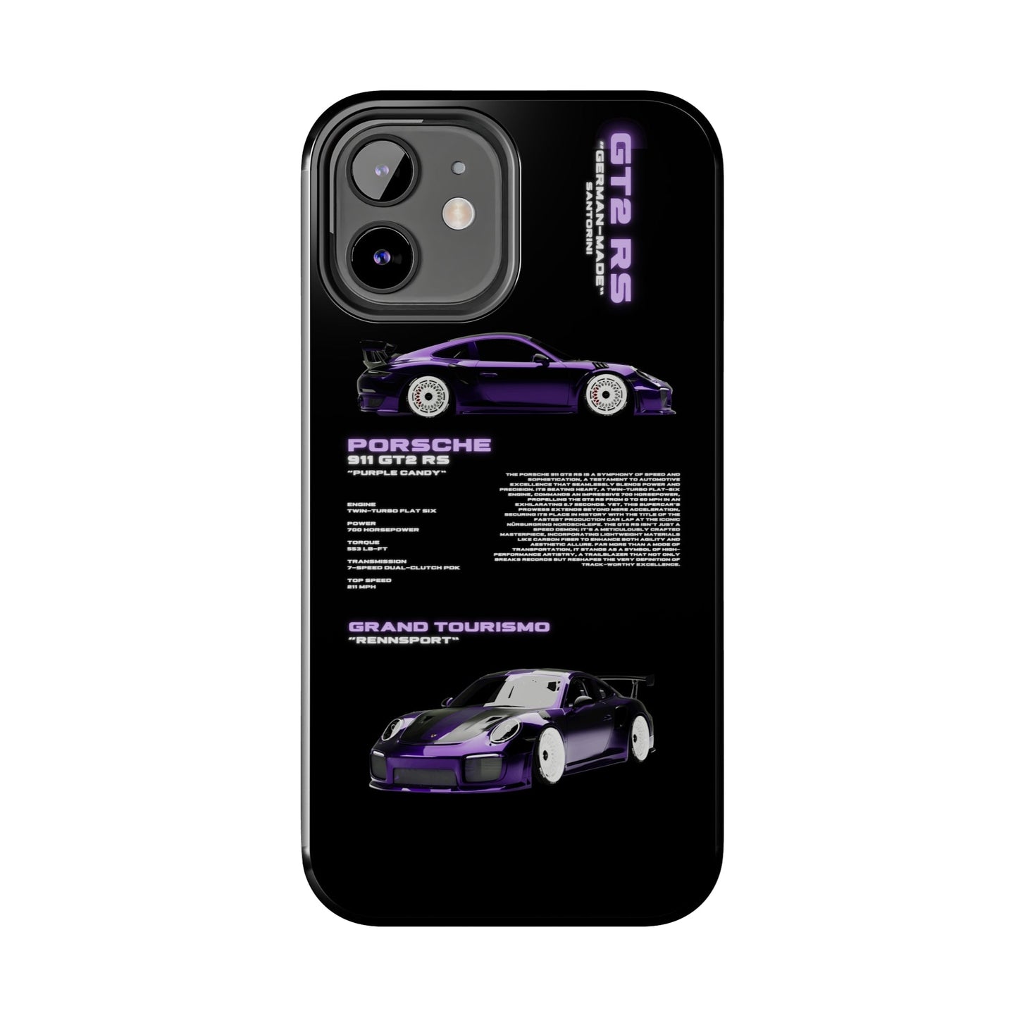 "Purple Candy" Black Case