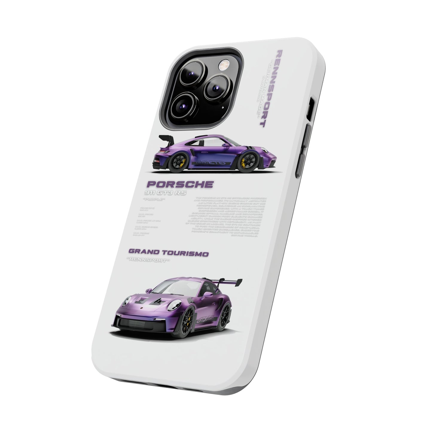 "Porsche GT3 RS" White Case