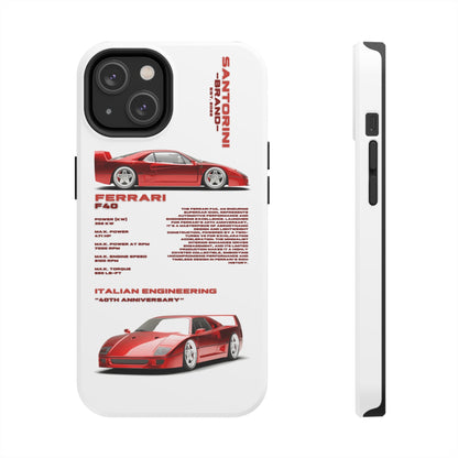 "Ferrari F40" White Case