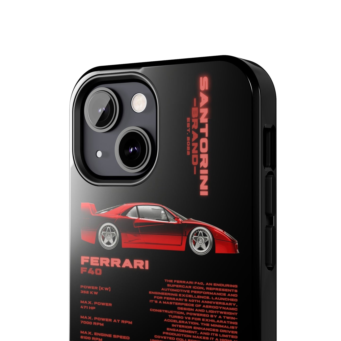 "Ferrari F40" Black Case