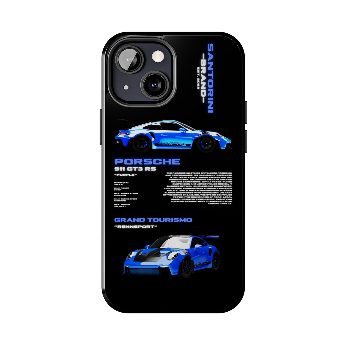 "Shark Blue" Black Case