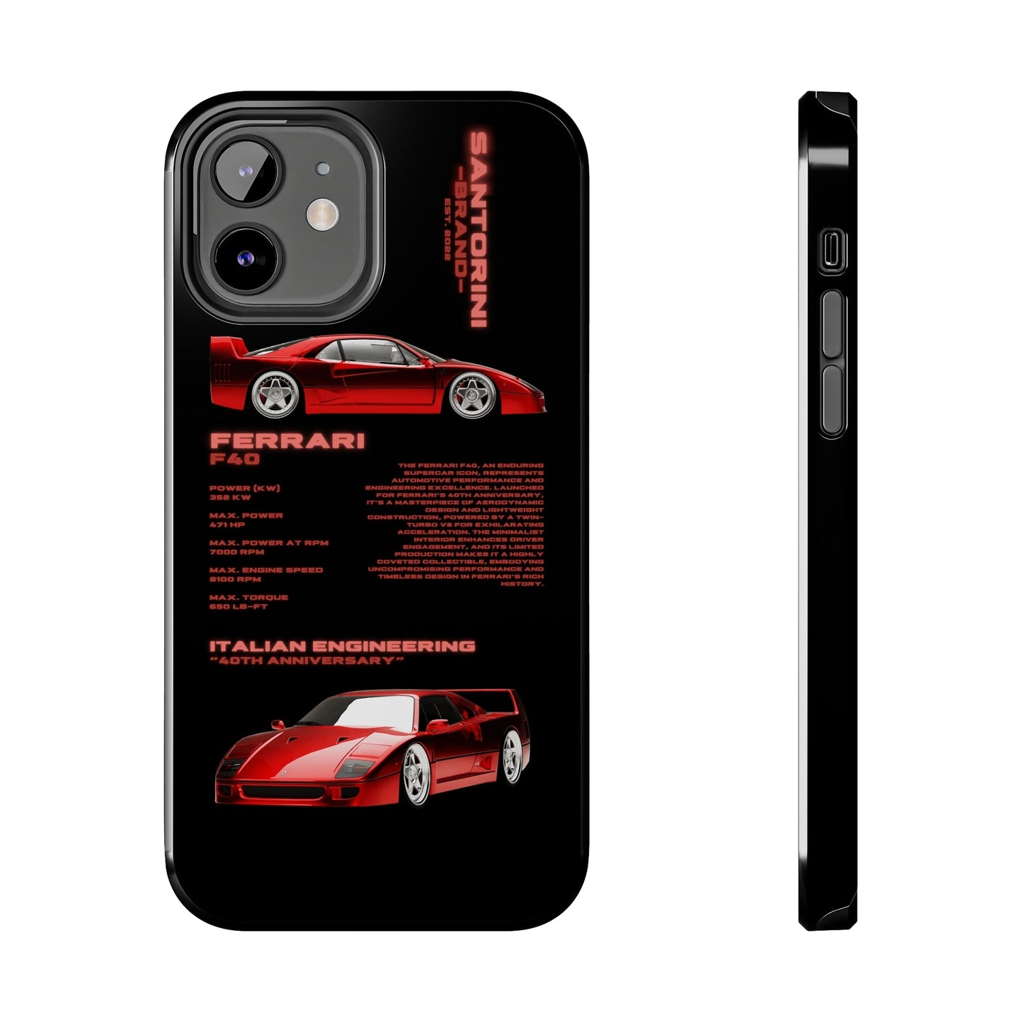 "Ferrari F40" Black Case