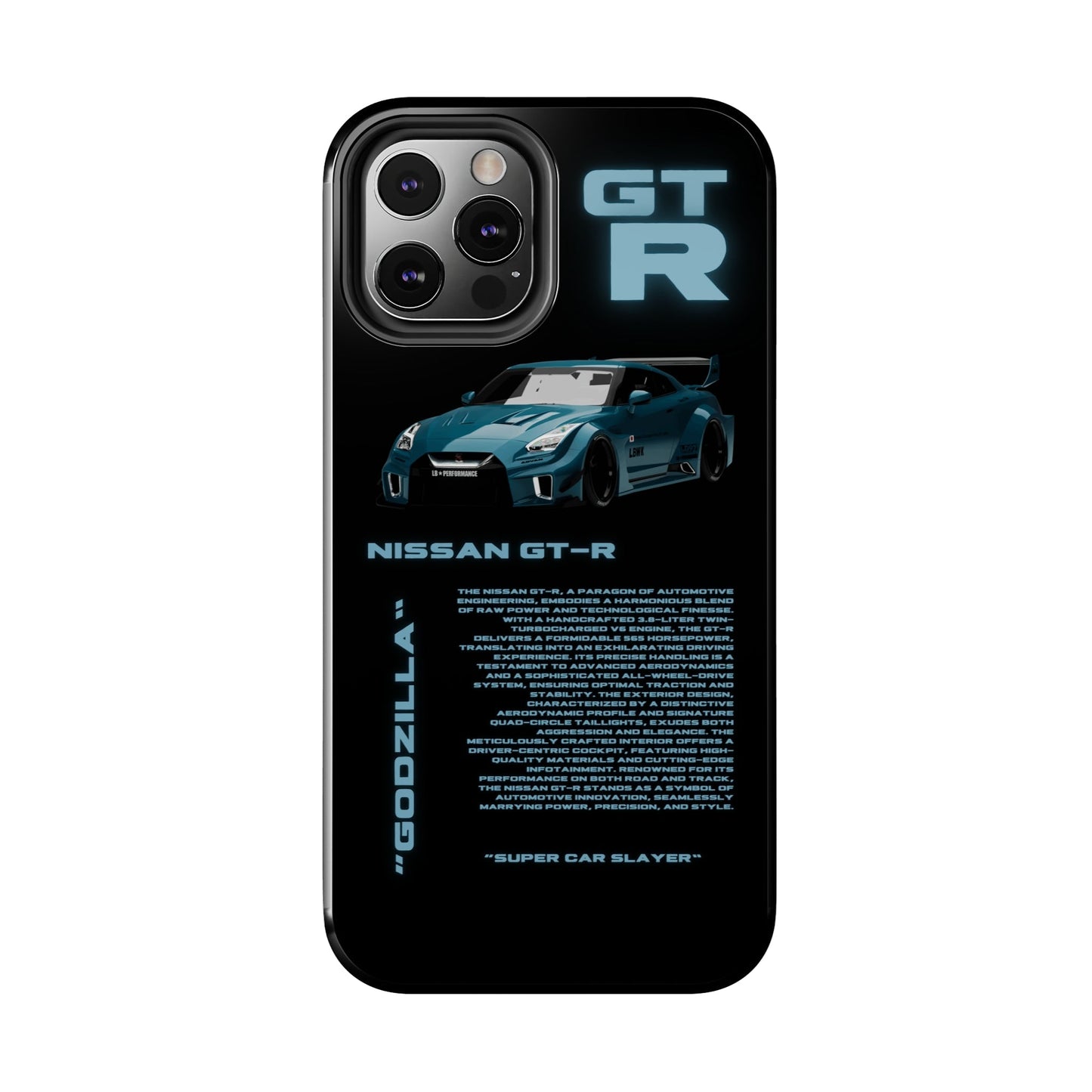 "Nissan GT-R" Black Case