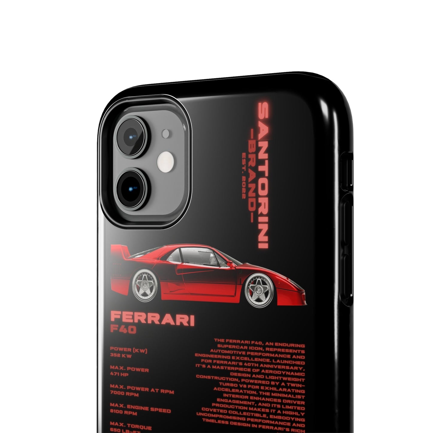 "Ferrari F40" Black Case