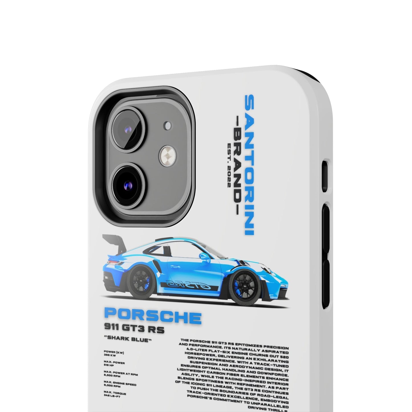 "Shark Blue" White Case