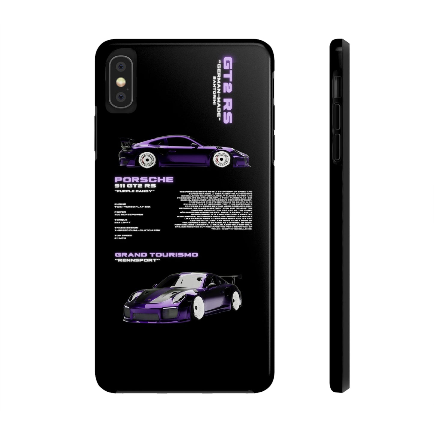 "Purple Candy" Black Case