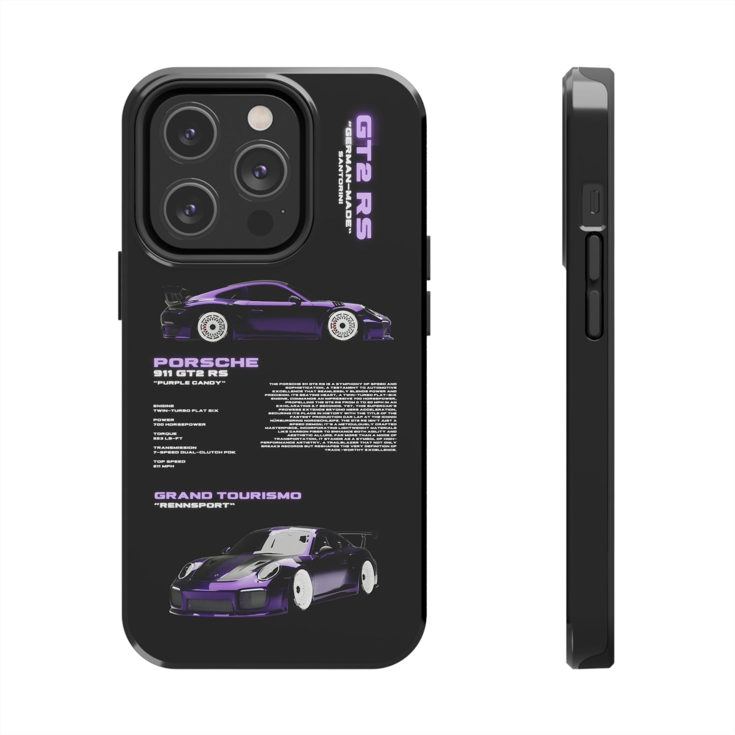 "Purple Candy" Black Case