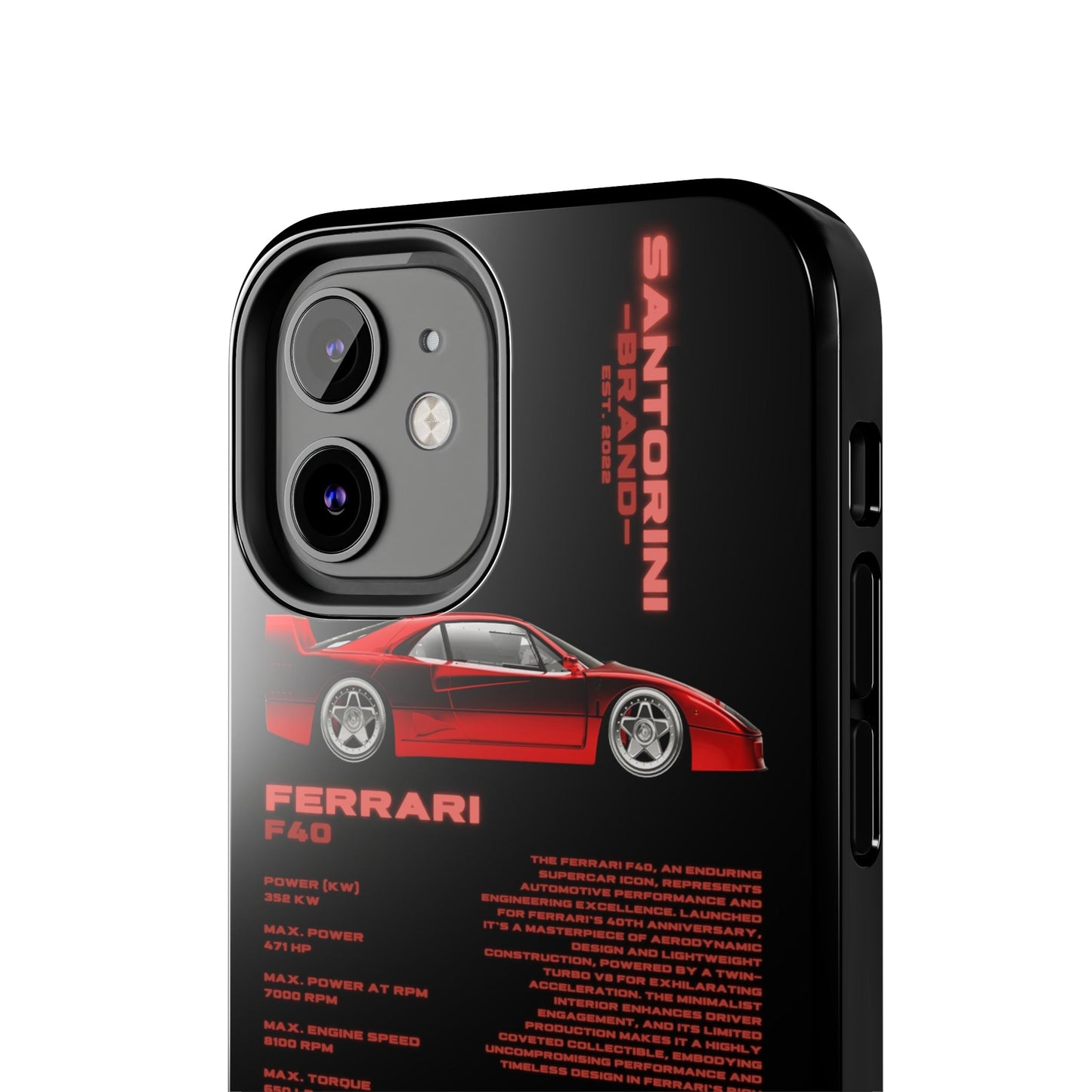 "Ferrari F40" Black Case