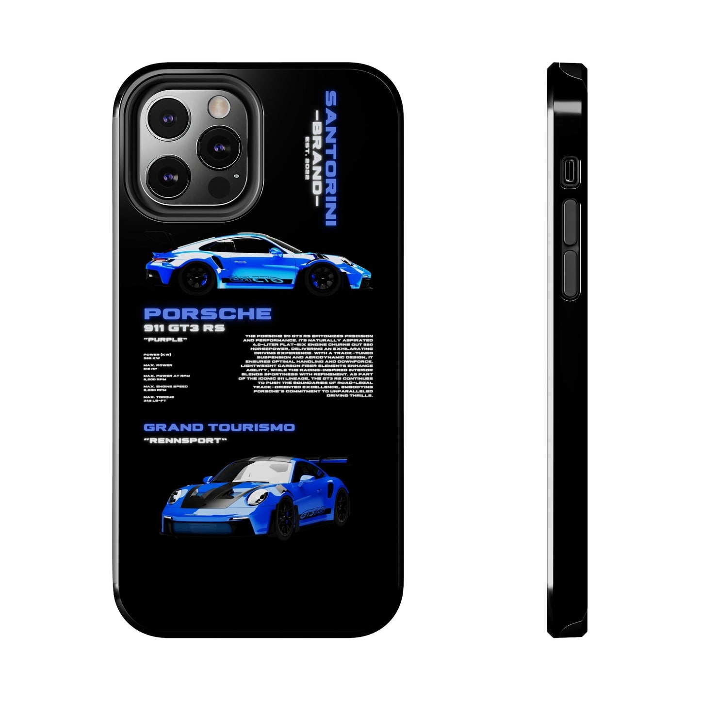 "Shark Blue" Black Case