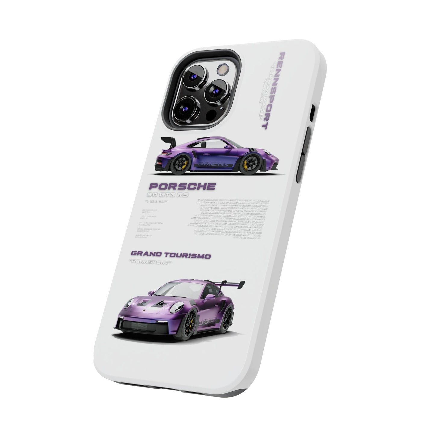 "Porsche GT3 RS" White Case