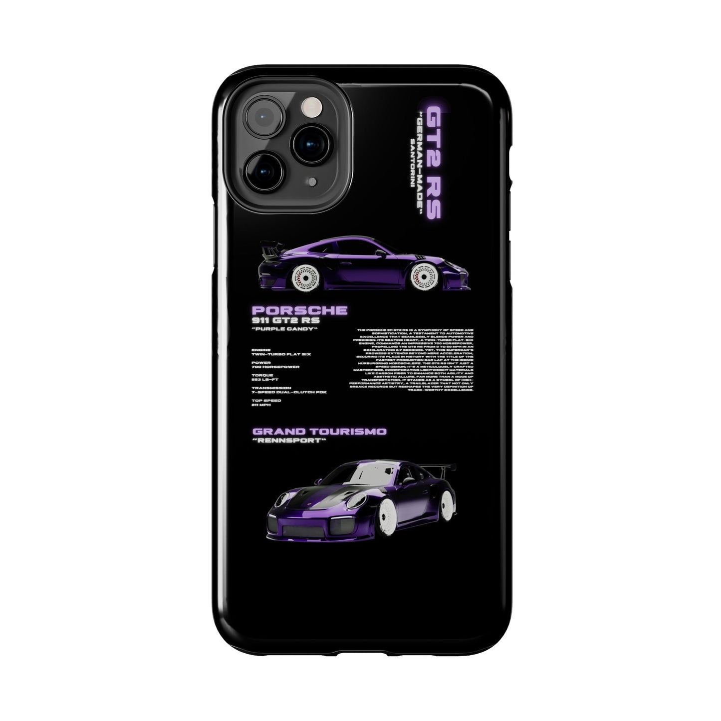 "Purple Candy" Black Case